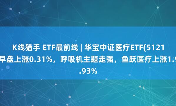 K线猎手 ETF最前线 | 华宝中证医疗ETF(512170)早盘上涨0.31%，呼吸机主题走强，鱼跃医疗上涨1.93%