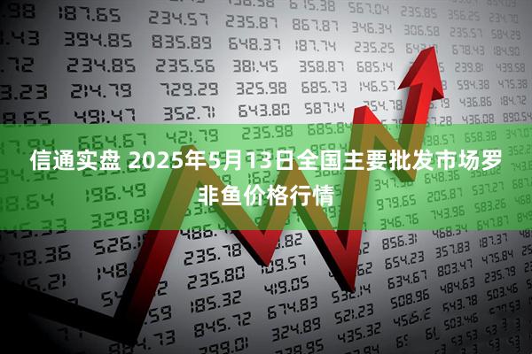 信通实盘 2025年5月13日全国主要批发市场罗非鱼价格行情