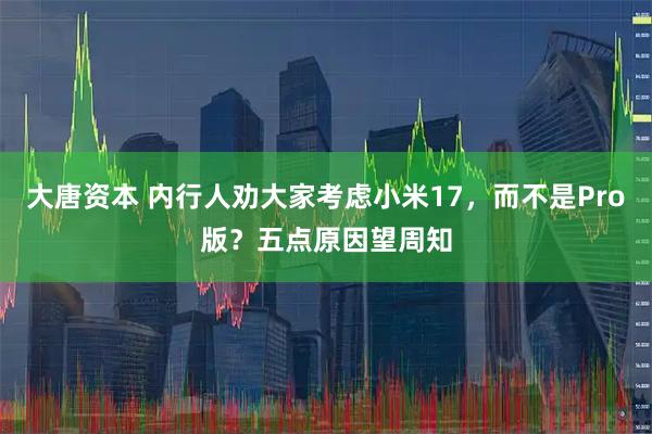 大唐资本 内行人劝大家考虑小米17，而不是Pro版？五点原因望周知
