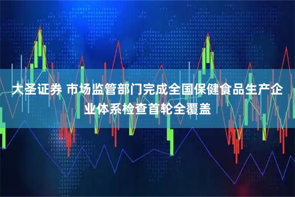 大圣证券 市场监管部门完成全国保健食品生产企业体系检查首轮全覆盖
